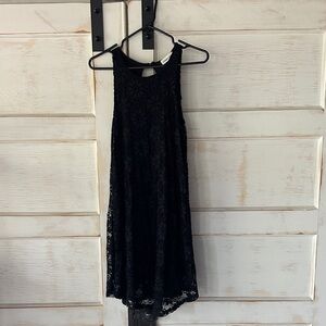 Ginger G Black Lace Midi Dress